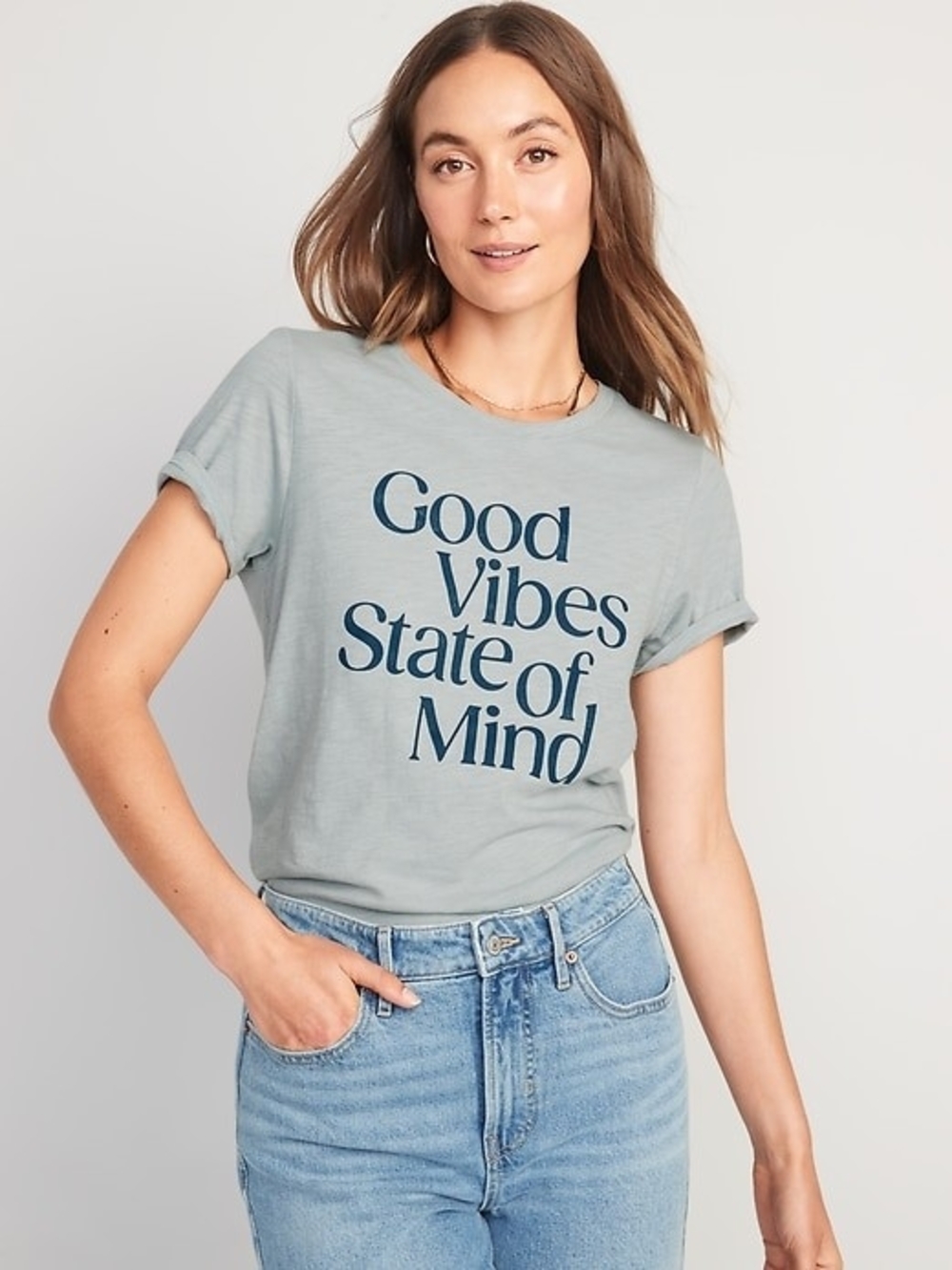 NWT Old Navy "Good Vibes State of Mind" T-Shirt